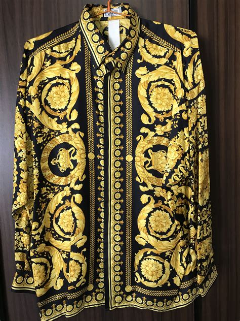 vintage versace shirt men|gianni Versace vintage silk scarf.